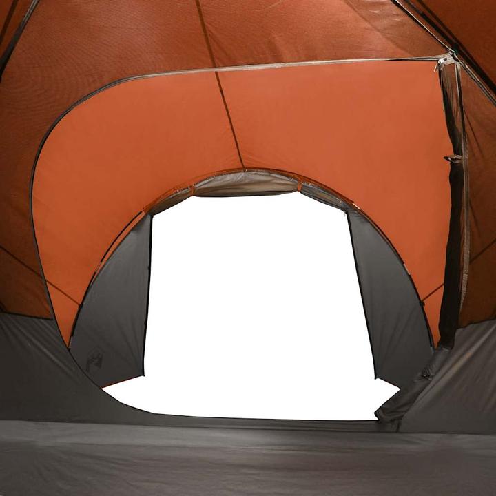 Produktbild vidaXL Campingzelt 8 Personen & Orange 360 x 430 x 195 cm 190T Taft (Kuppelzelt, 10.10 kg, 8 Personen)