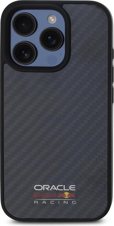 Actual product image Red Bull RBHMP16L24CFILSK iPhone 16 Pro 6.3" hardcase black Carbon Fiber Shiny Logo MagSafe (Apple iPhone 16 Pro)