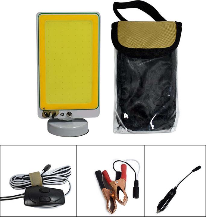 Actual product image Wiltec Telescopic 12V LED Lamp V1 Light with Magnet Holder for Camping Outdoor Activities Excursions