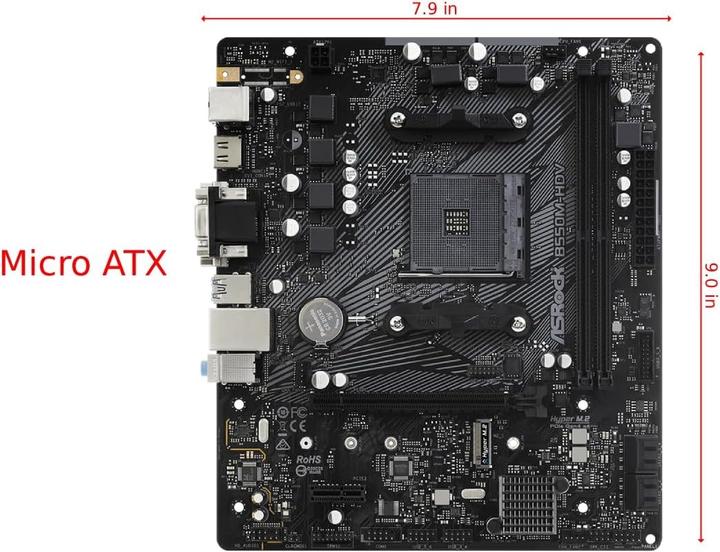 Productafbeelding AsRock B550M-HDV (AM4, AMD B550, mATX)