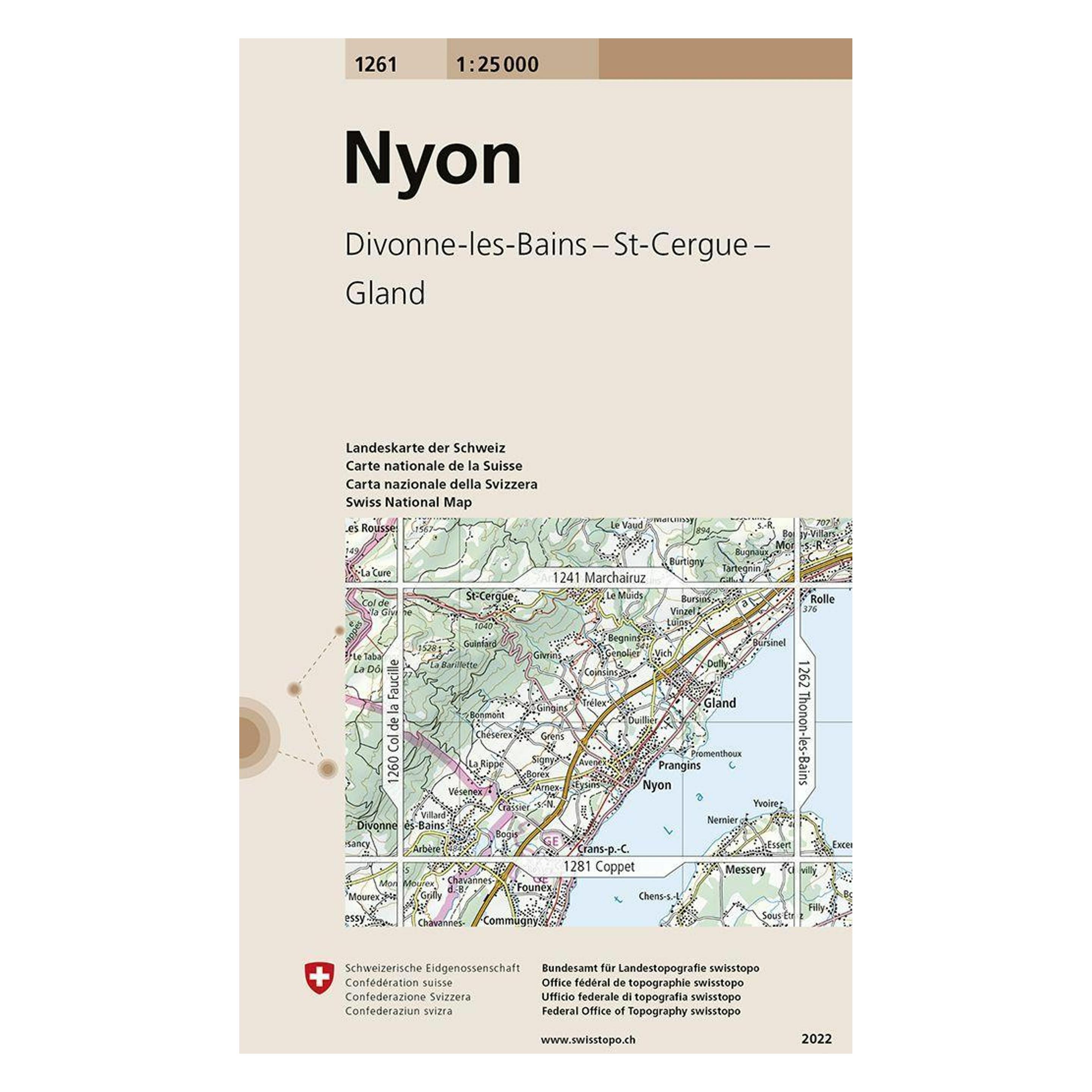 swisstopo Nyon 25000 (1261)