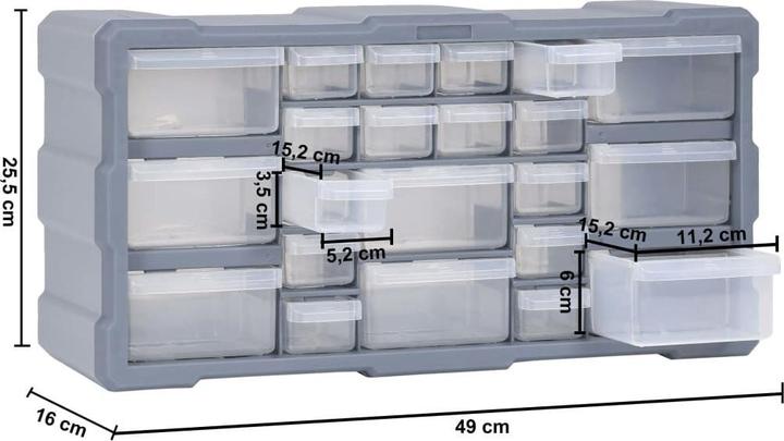 Produktbild vidaXL Multi-Schubladen-Organizer