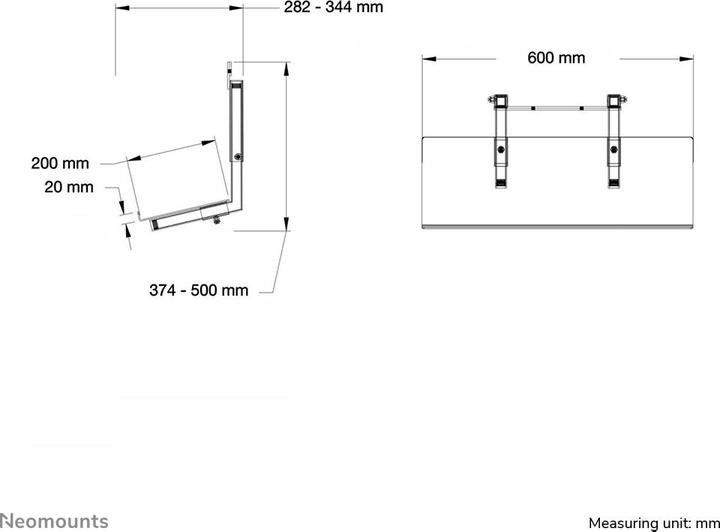 Produktbild Neomounts Keyboard Shelf