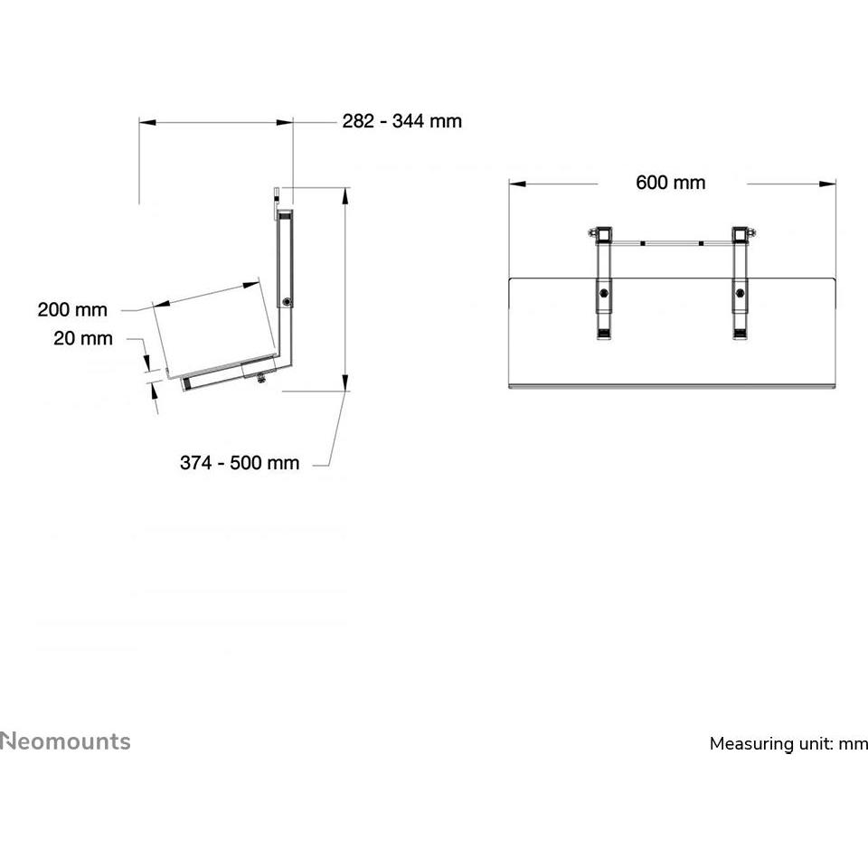 Thumbnail - Neomounts Keyboard Shelf, Monitor Zubehör