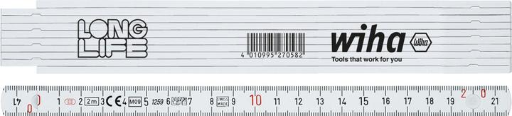 Actual product image Wiha folding rule 2 m polyamide Longlif (2 m)