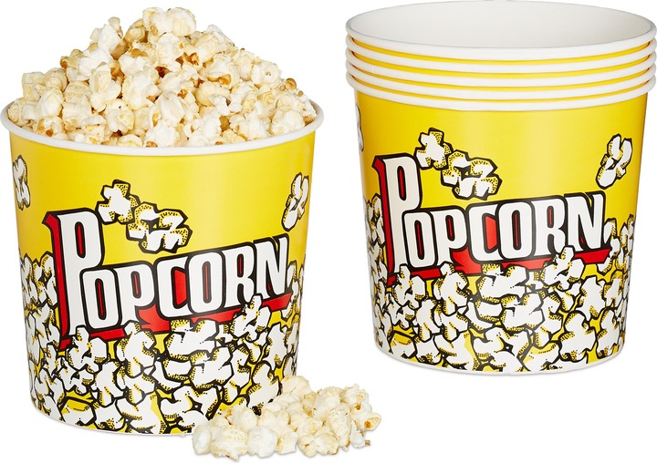 Image du produit Relaxdays Popcorn Bucket Set of 6 (6 x)