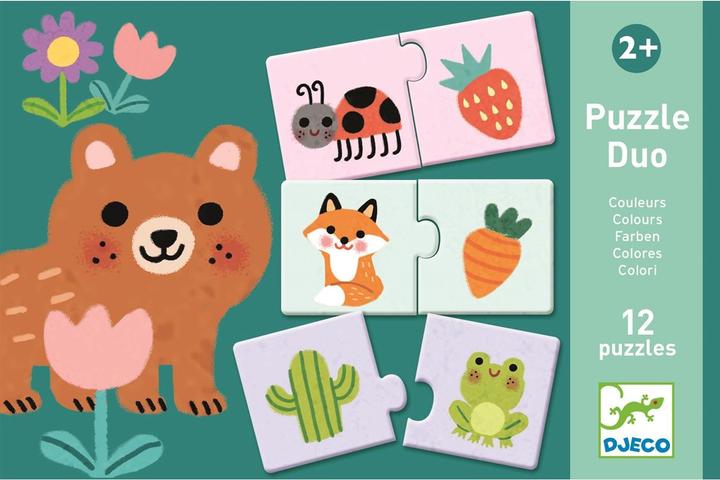 Produktbild Djeco Puzzle Duo Farben (24 Teile)