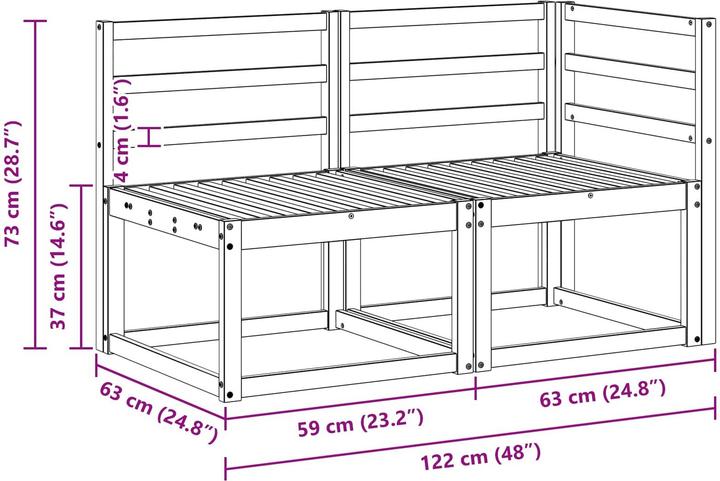 Produktbild vidaXL Gartenmöbel