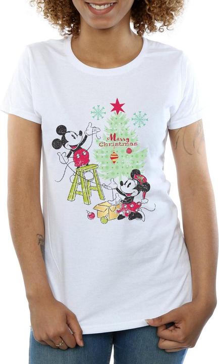 Produktbild Disney Mickey And Minnie Christmas Tree TShirt (XL)