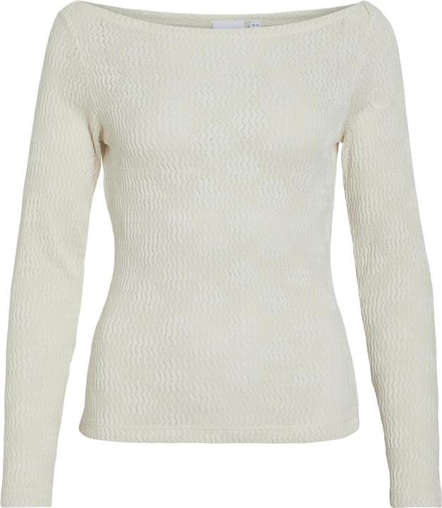Actual product image Vila Boat-neck top with long sleeves (XS)