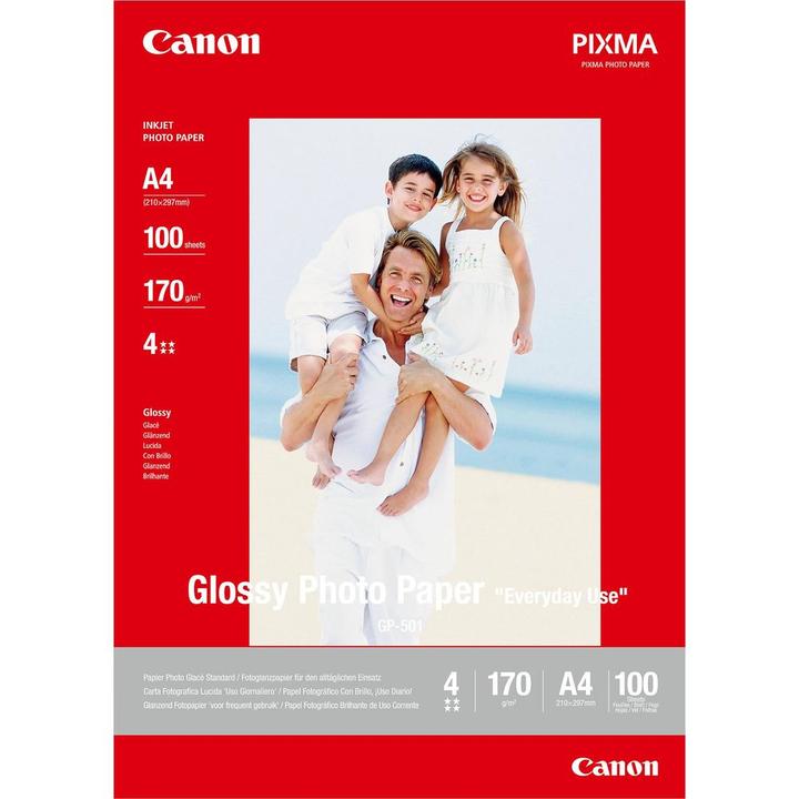 Actual product image Canon GP-501 Glossy Photo (200 g/m², A4, 100 pcs.)