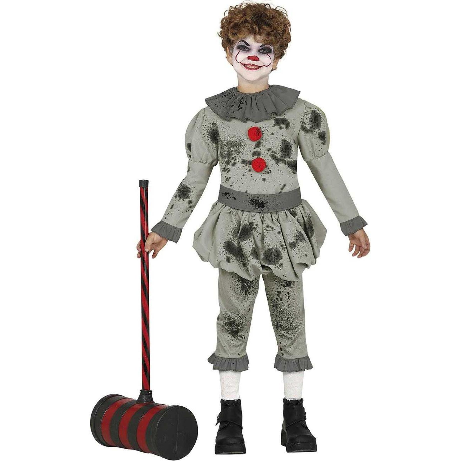 Böser Clown Kostüm Für Kinder - Gruseliges Halloween Outfit Für Jungen & Mädchen