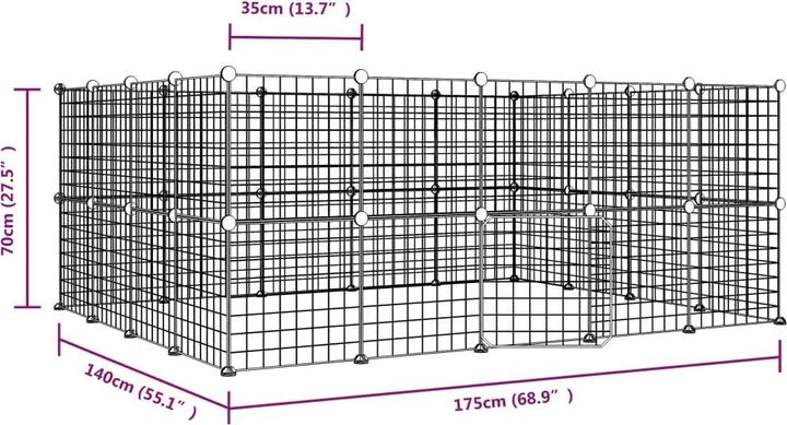 Produktbild vidaXL Haustierkäfig