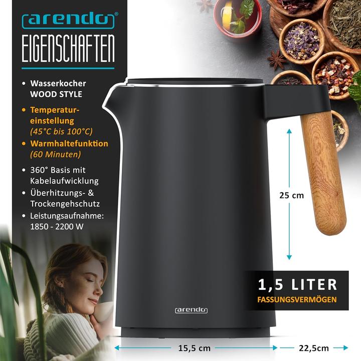 Produktbild Arendo Wasserkocher (1.50 l)