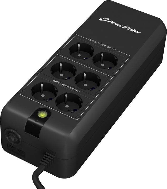 Actual product image Powerwalker VFD 600 APFC 600VA / 300W Offline UPS Active Power Factor Correction (600 VA, 300 W, Standby UPS)