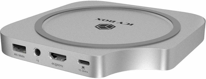 Produktbild Icy Box Club Dock 100 Mac mini Docking Station mit NVMe (USB-C, 4 Ports)