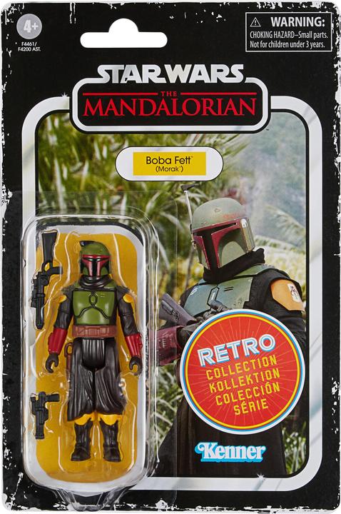 Actual product image Hasbro Retro-Kollektion Boba Fett (Morak) Spielzeug 9,5 cm grosse Star Wars: The Mandalorian Fi...