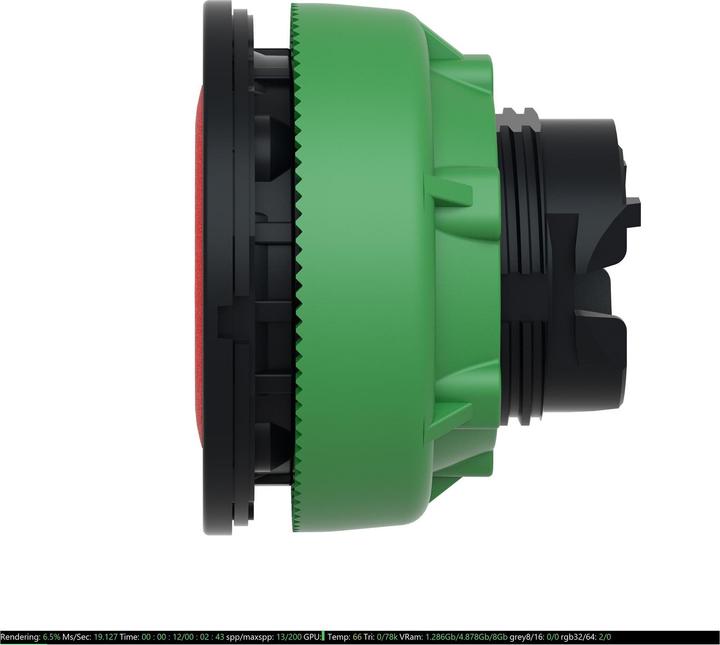 Produktbild Schneider Electric Flush Red Flush Caps Pushbutton Head