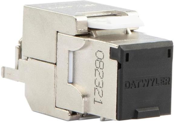 Actual product image Dätwyler IT Infra Keystone module KS-T Plus 1/8 tool-less Cat.6A (IEC) 1 (Keystone module)