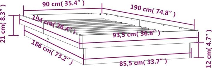 Immagine prodotto VidaXL Bett (180 x 200 cm)