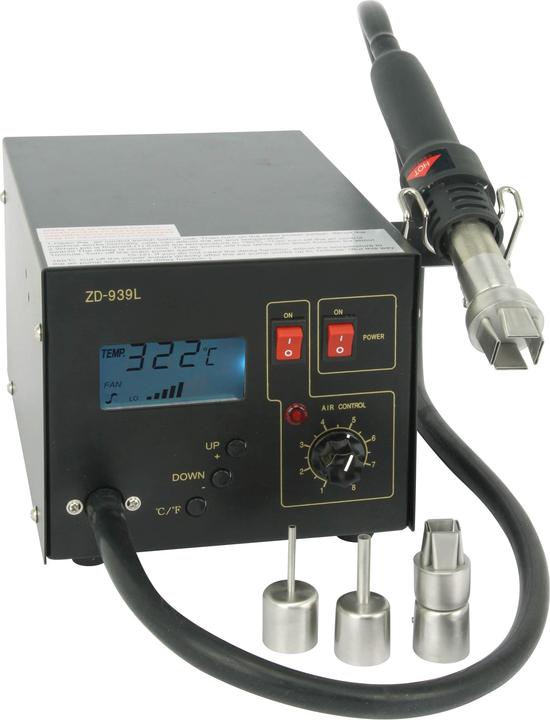 Produktbild Eneroid Lötstation ZD-939L, Heissluft, LCD regelbar, 4 Düsen