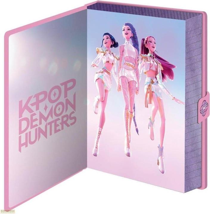 Image du produit Pyramid KPop Demon Hunters - Huntrix Logo (A5, À rayures, Couverture rigide)