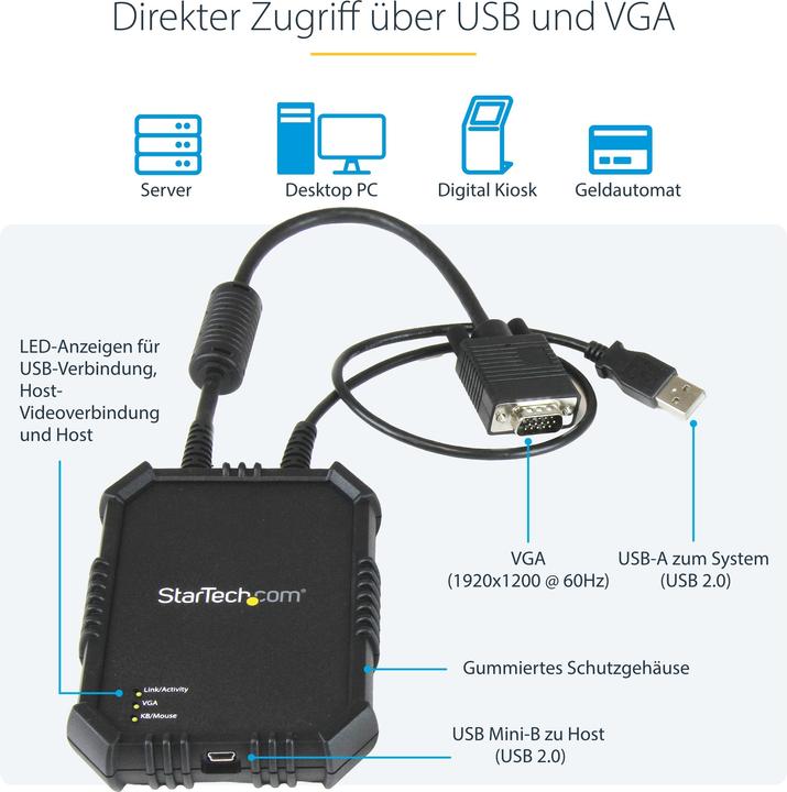 Produktbild StarTech Laptop To Server Kvm Console