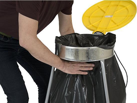 Produktbild eurokraft basic Müllsackhalter mit Abfallsäcken (120 l)