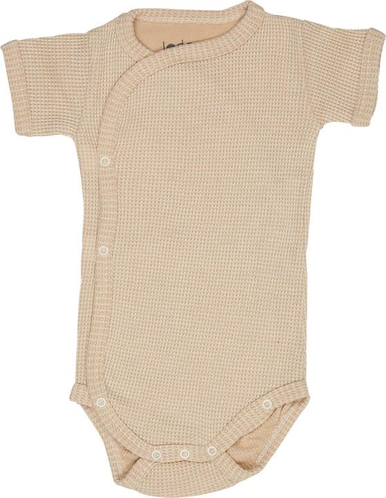 Productafbeelding Lodger Romper Ciumbelle adītas kokvilnas bodijs ar īsām piedurknēm Ivory 74 cm RFC 069 74 (74)