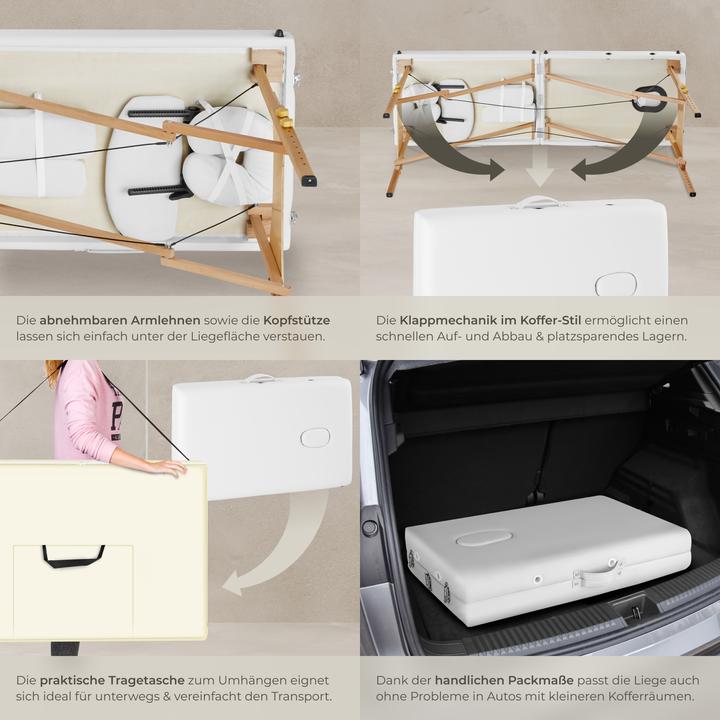 Image du produit tectake Ensemble de table de massage Freddi avec rouleaux de massage