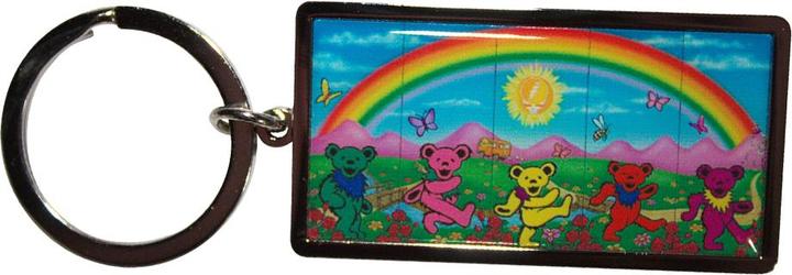 Actual product image Grateful Dead Rainbow Keyring