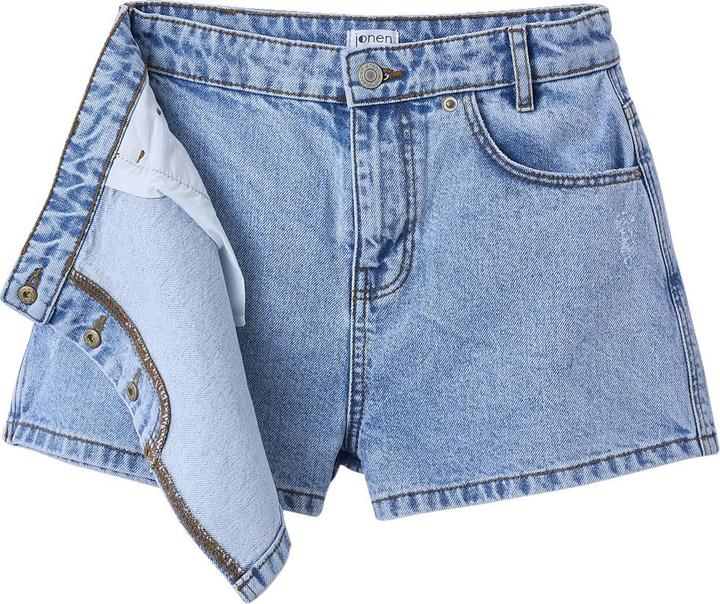 Immagine prodotto Jonen Asymmetrischer Mädchen Jeans-Skort (128)