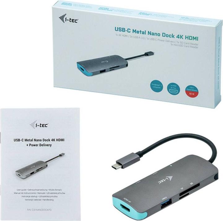 Produktbild i-tec Metal Nano Dock (USB-C, 1 Port)