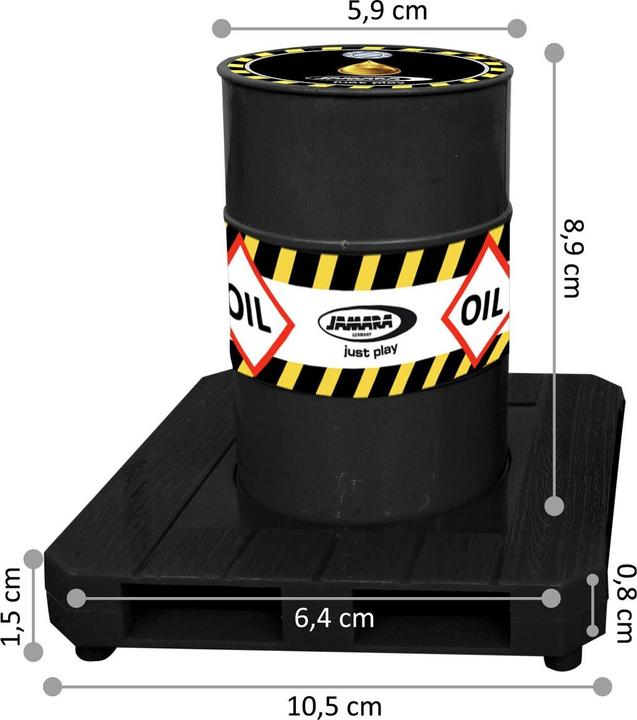 Actual product image Schwarz Kitchen Palette mit Ölfass 1:24S