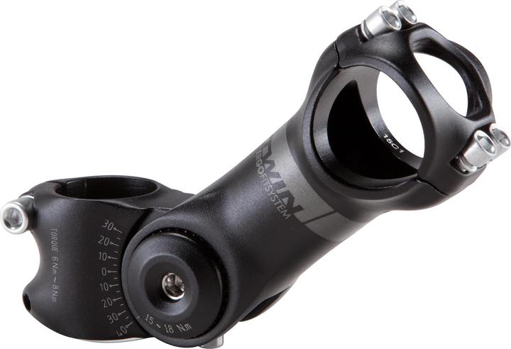 Actual product image Decathlon Stem adjustable 1 1/8" steerer tube Oversize handlebars (31.80 mm)