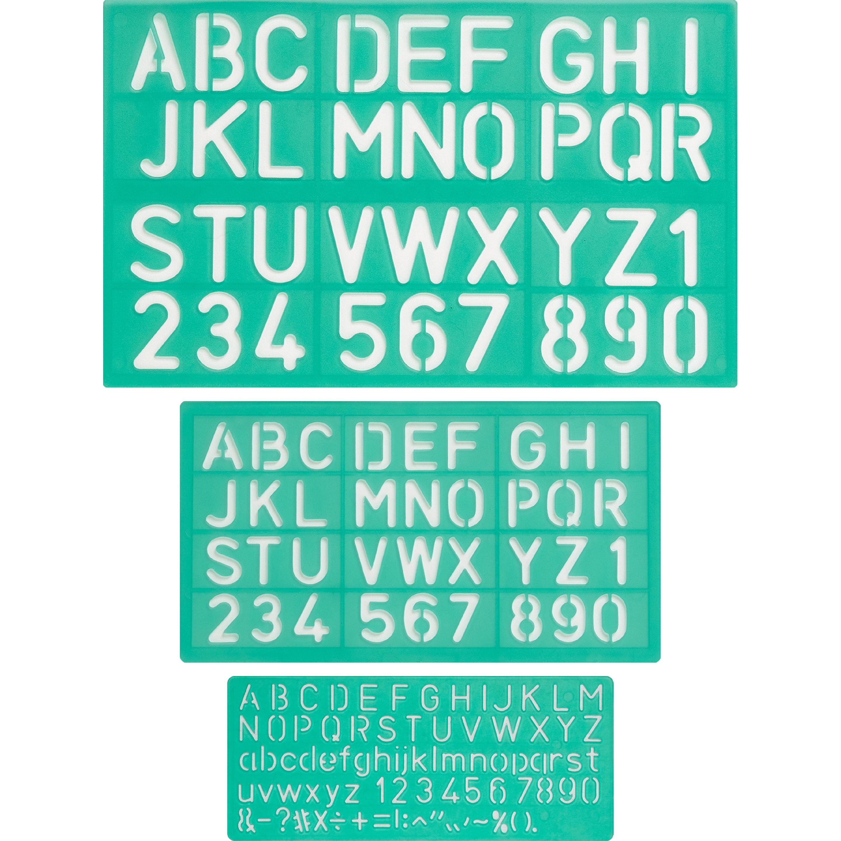 Thumbnail - Linex, Lineal, Schriftschablonen-Set (30 mm)