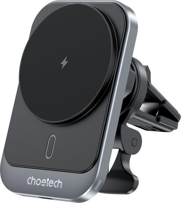 Actual product image Choetech T206-F car holder with inductive charger up to 15W - black