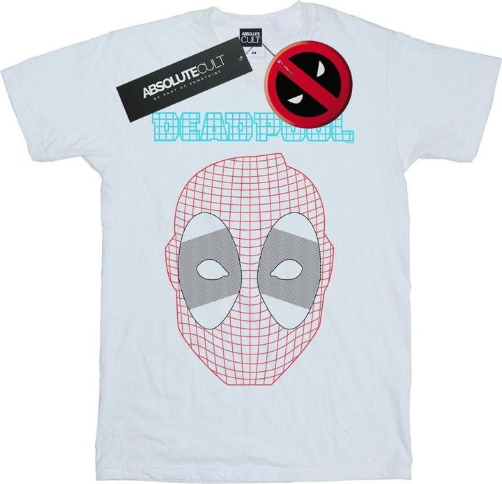 Actual product image Mens Deadpool Mesh Head T-Shirt (4XL)