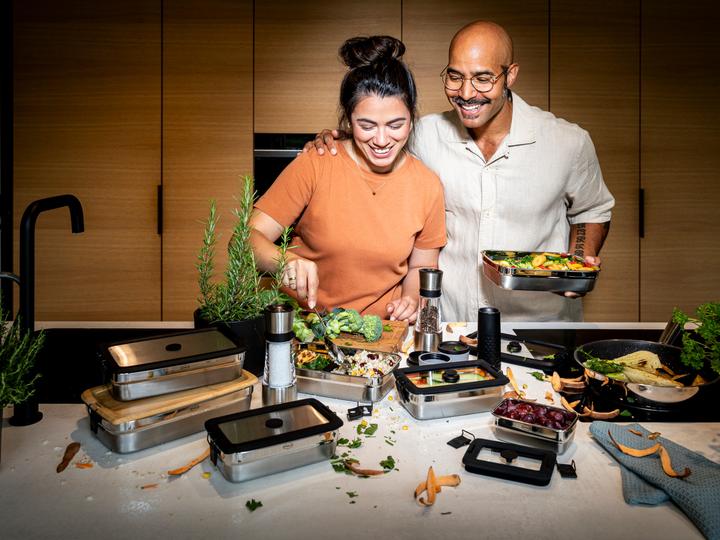 Immagine prodotto Rösle Snack-Behälter-Set Flexx 2Go eckig inox 0.25 l (0.25 l)