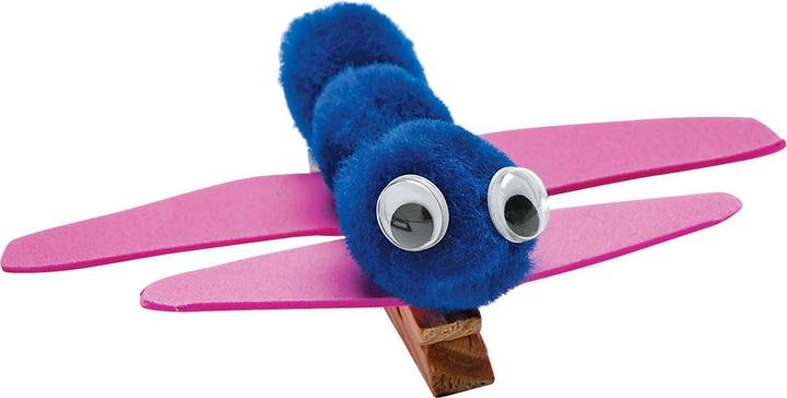 Actual product image Colorations Colourings - Pom Pomps Blue, 100 pieces.