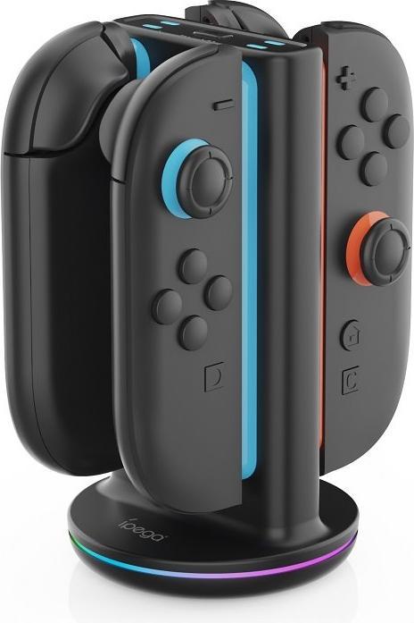 iLike iPega SW2051 Oplaaddock voor Nintendo Switch 2 Joy-con met RGB, zwart (Switch)