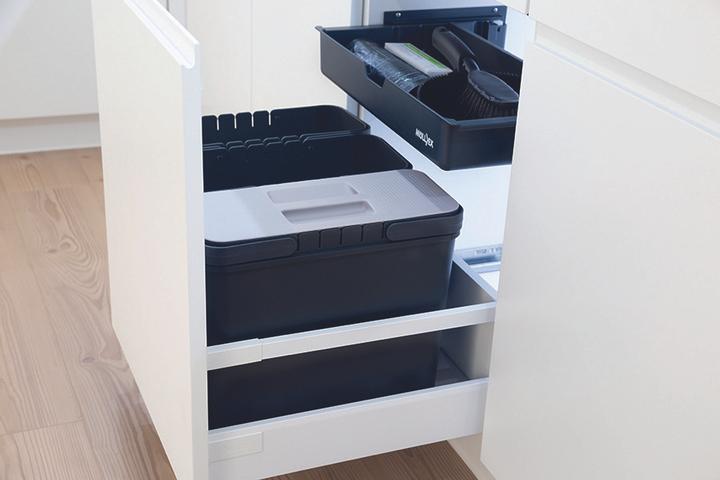 Actual product image Müllex Waste insert system ZK-TRIOXX 3x16, 55/60 for BLUM Legrabox
