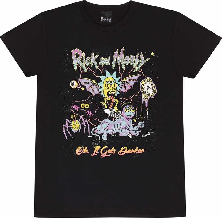 Immagine prodotto Rick And Morty Oh It Gets Darker Maglietta Adulto Unisex (XXL)