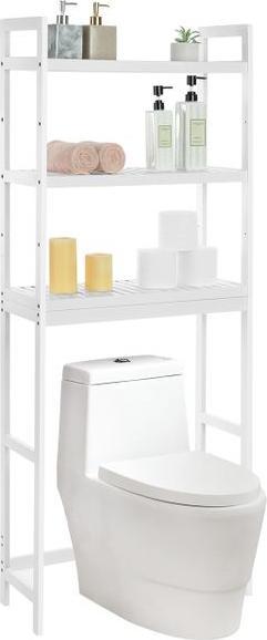 Image du produit Songmics Étagère de salle de bains 26 x 163 cm, Blanc (63 x 26 x 163 cm)