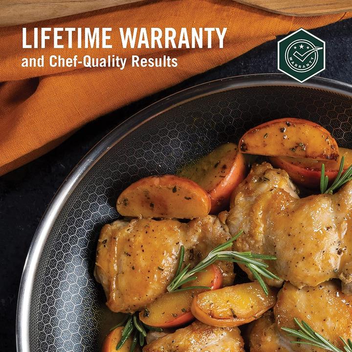 Actual product image HexClad Stainless steel pan (25 cm, Frying pan, Stainless steel)