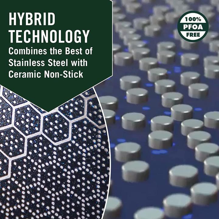 Actual product image HexClad Stainless steel pan (25 cm, Frying pan, Stainless steel)