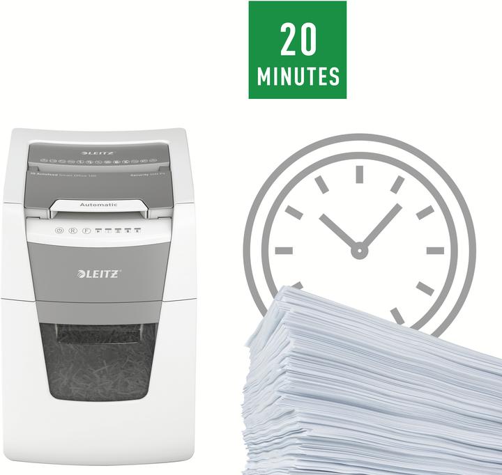 Immagine prodotto Leitz Shredder IQ Autofeed Small Office 100 taglio particellare 34 l (Taglio delle particelle)