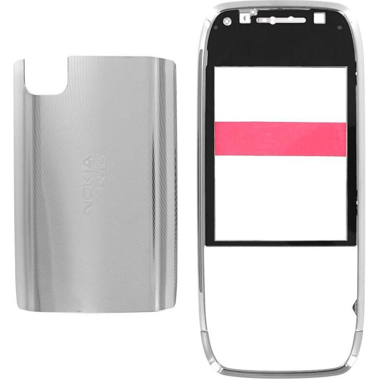 Nokia E75 Cover Stahl weiss (Abdeckung), Mobilgerät Ersatzteile, Weiss