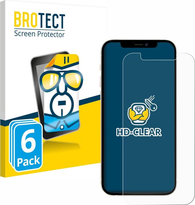 Actual product image BROTECT Screen Protector Clear (6 pcs., Apple iPhone 12)