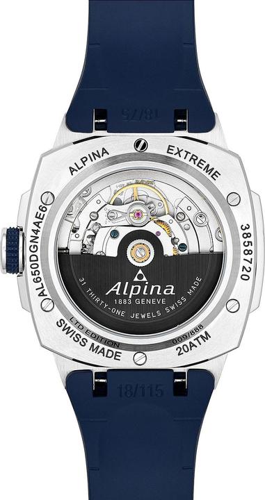 Image du produit Alpina Watch Alpina AL-650DGN4AE6 Extreme Régulateur automatique 41mm 20ATM (Montre analogique, 41 mm)